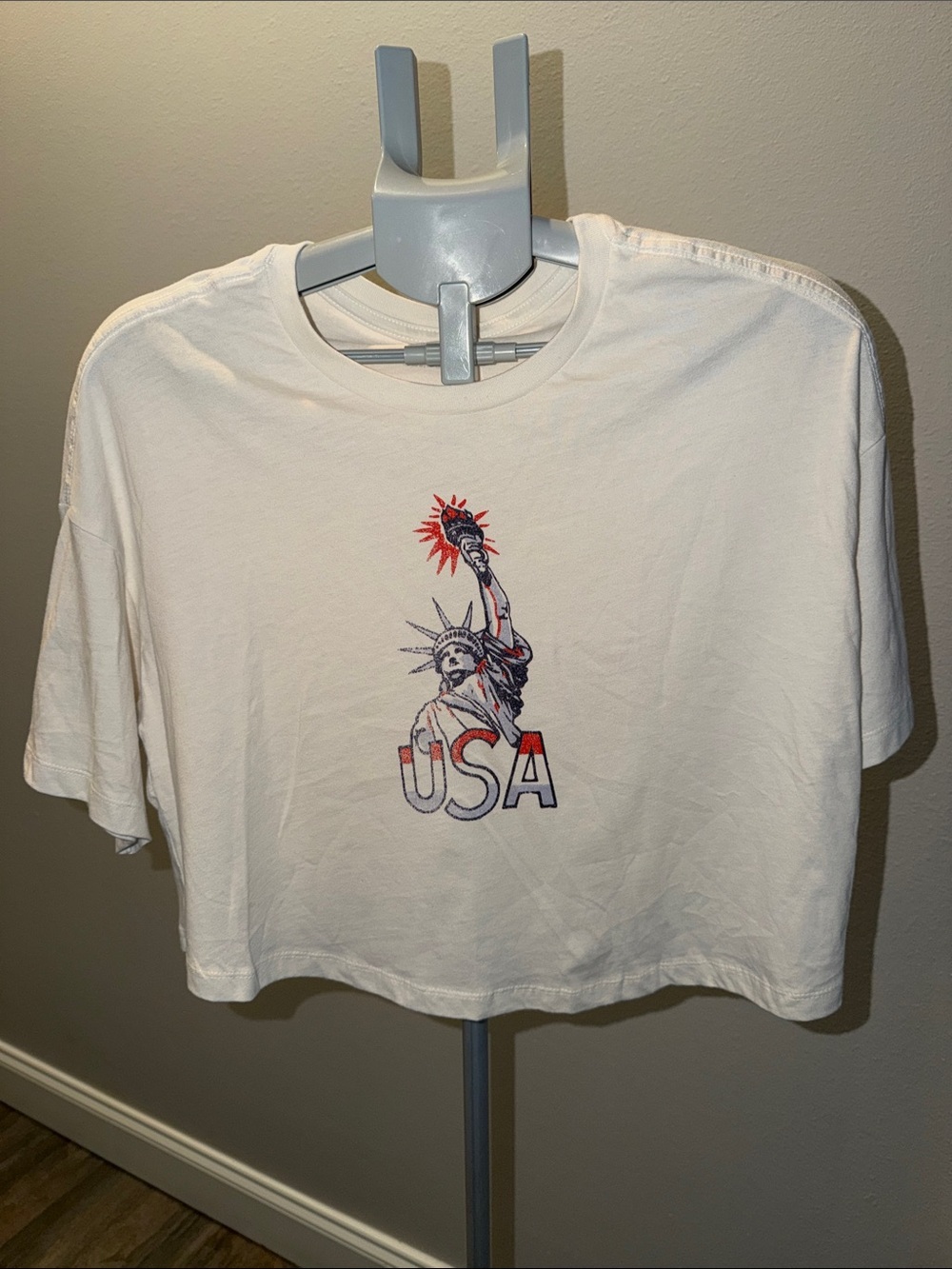 Livy Lu / LIV GOODS White Cotton Tee - Interior Logo Tag